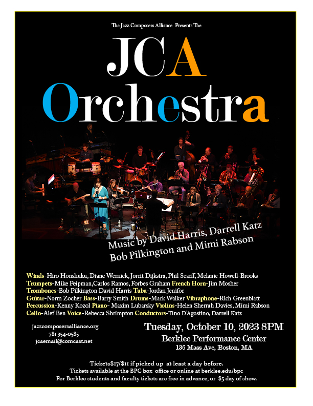 The Jazz Composers Alliance Presents the JCA Orchestra　2023-10-10